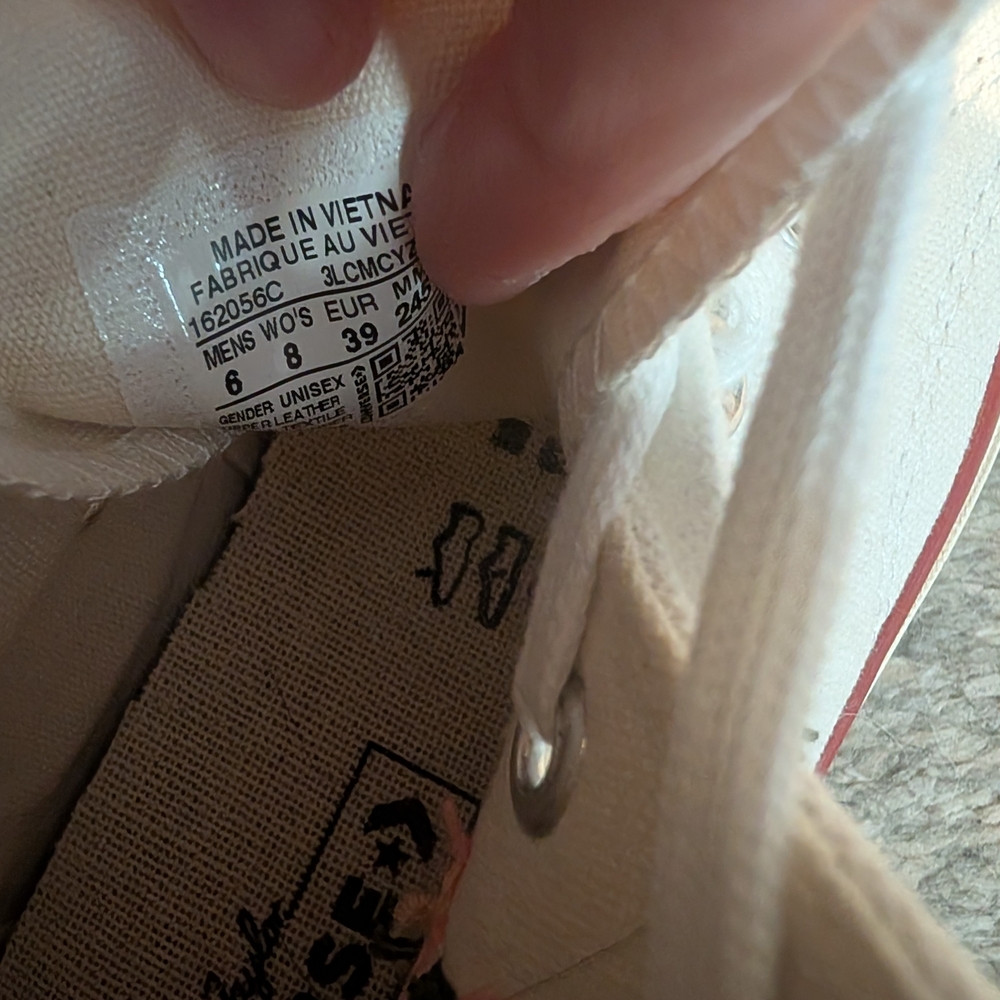 White Floral High-Top Sneakers - Picture 5 of 5